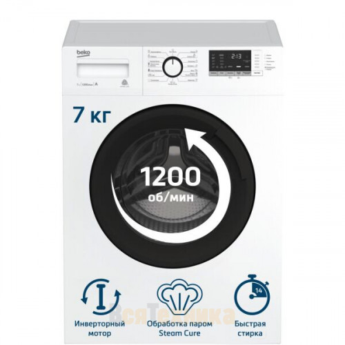 Стиральная машина Beko WSRE7612XAWI