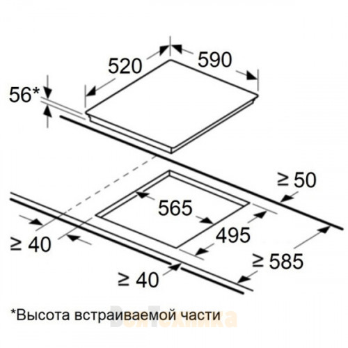 Электрическая варочная панель Maunfeld CVCE594PBK