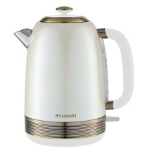 Чайник электрический Hyundai HYK-S4500 жемчужный/золотистый