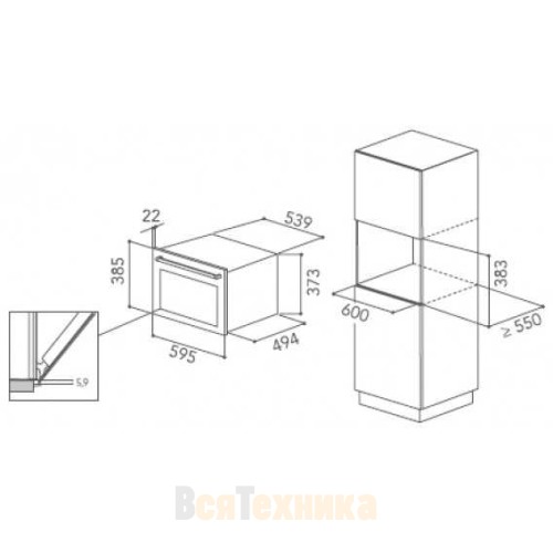 Микроволновая печь с грилем KitchenAid BlackSteel, KMQCXB 45600