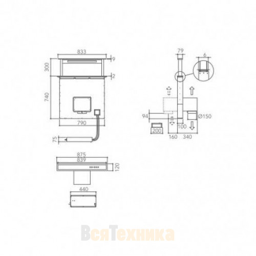 Вытяжка KitchenAid, KEBDS 90020