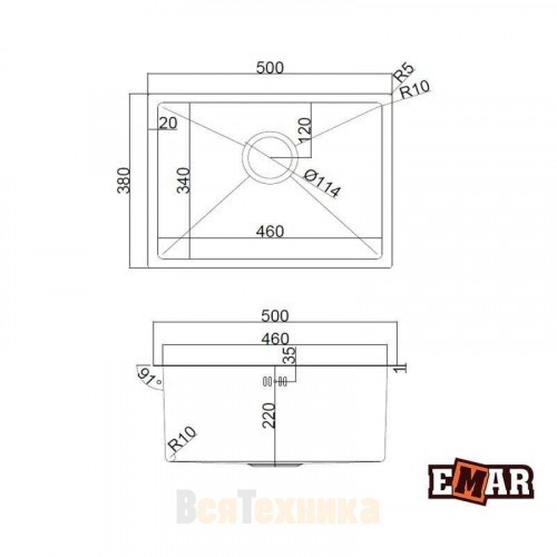 Мойка EMAR EMB-118