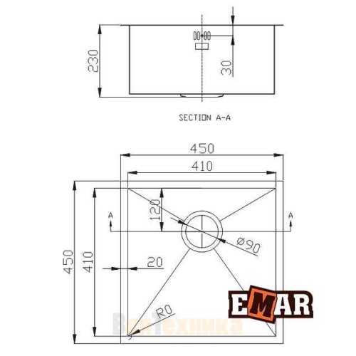 Мойка EMAR EMB-102