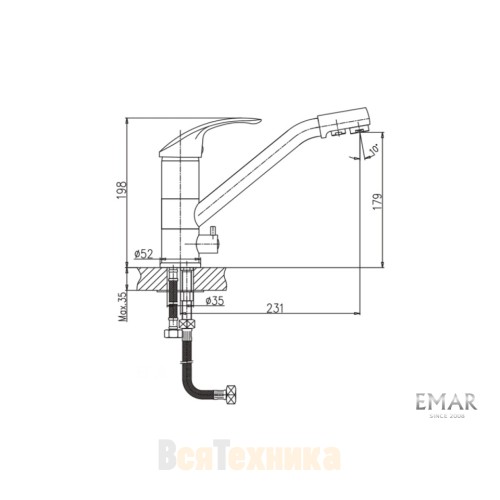 Смеситель Emar MARBLE ЕСМ-40