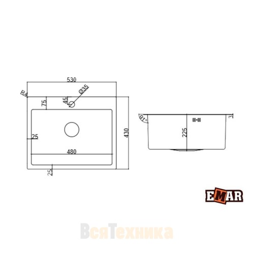 Мойка EMAR EMB-115