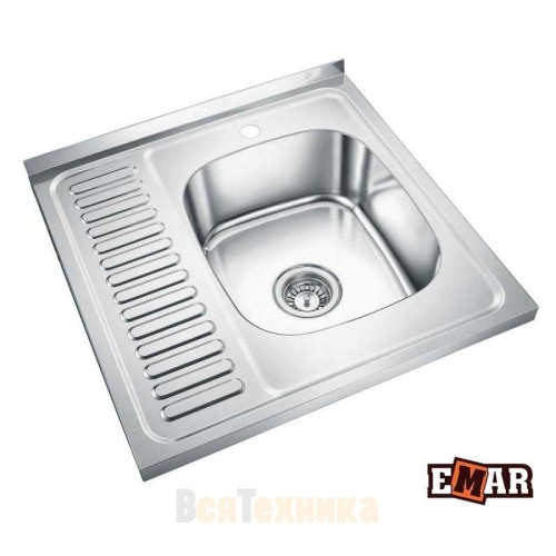 Накладная мойка EMAR T6060RQ