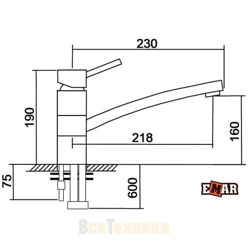 Смеситель EMAR EC-3011