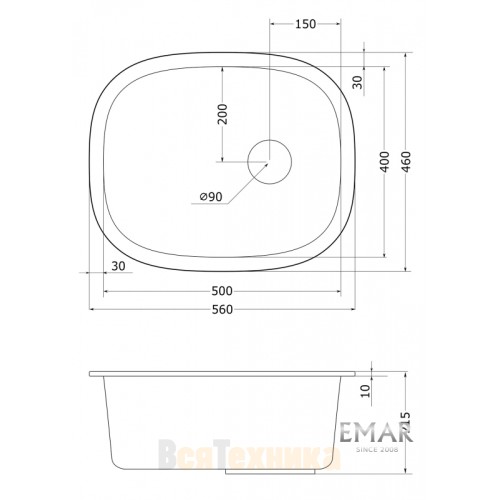 Мойка EMAR EMQ-1560.P