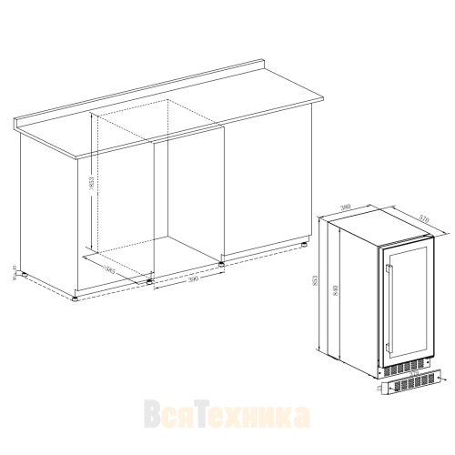 Винный шкаф Temptech Prestige PRESQ38DB