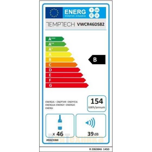 Винный шкаф Temptech Premium VWCR46DS82