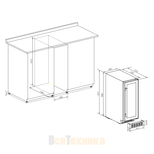 Винный шкаф Temptech Oslo OX30DRB