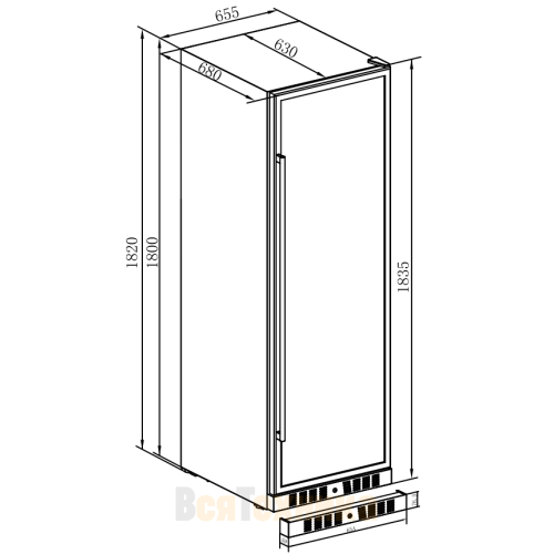 Винный шкаф Temptech Elegance E1000DRB