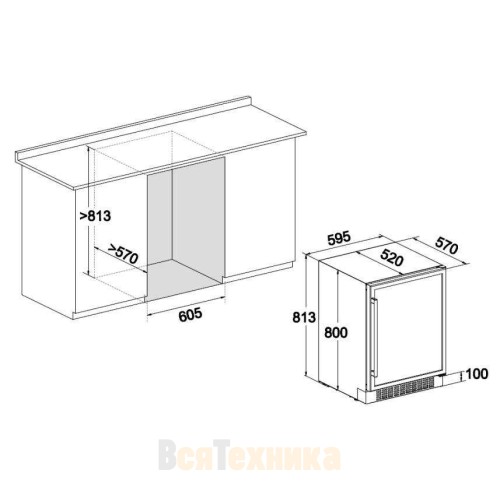 Винный шкаф Temptech Premium VWCR46DS82