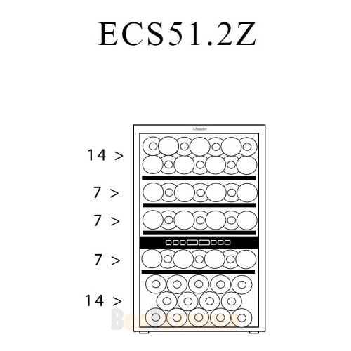 Винный шкаф La Sommeliere ECS51.2Z