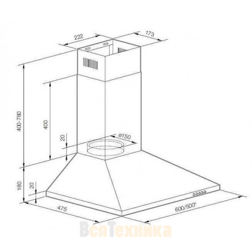 Вытяжка Graude DHP 60.0 W