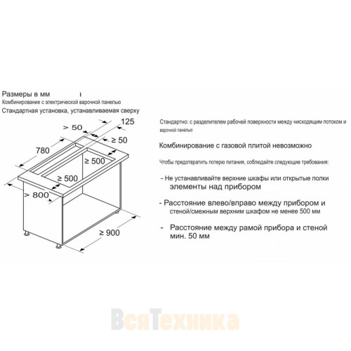 Встраиваемая в стол вытяжка Neff I88WMM1Y7