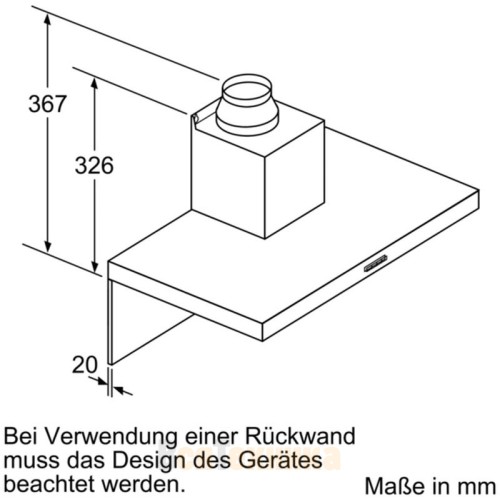 Настенная вытяжка Neff D94BHM1S5