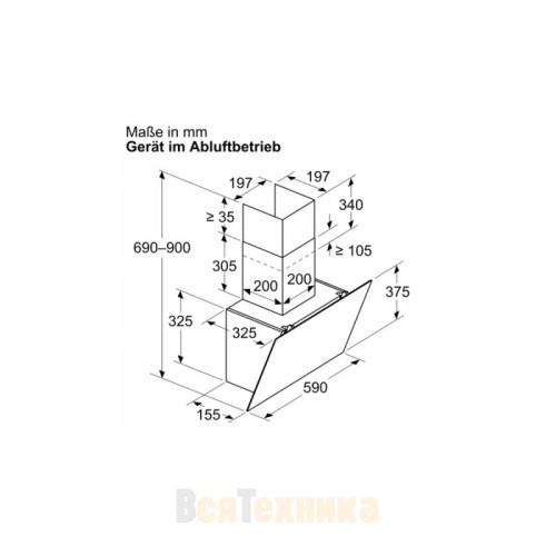 Вытяжка Neff D63IDK1S0