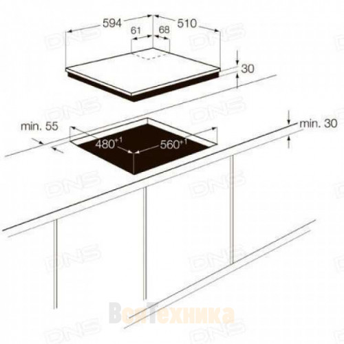 Варочная поверхность ZANUSSI zgg 65414 sa