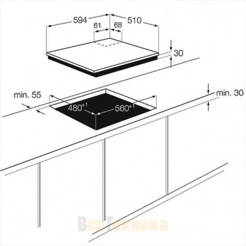 Варочная поверхность ZANUSSI zgg 566414 c