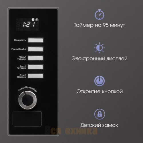 Микроволновка Zigmund & Shtain BMO 21 B