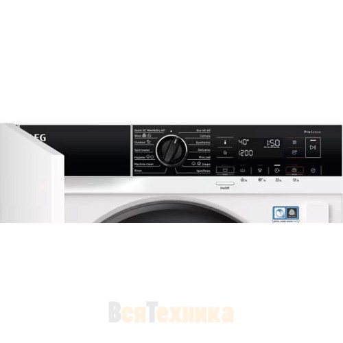 Встраиваемая стирально-сушильная машина AEG L7WBE68SI