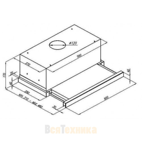 Вытяжка Kuppersberg SLIMLUX IV 60 GW