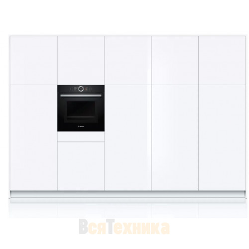 Духовой шкаф с микроволнами и паром Bosch HNG6764B6