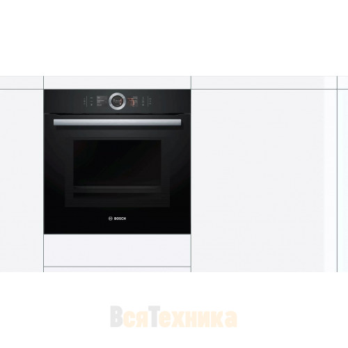 Духовой шкаф с микроволнами и паром Bosch HNG6764B6