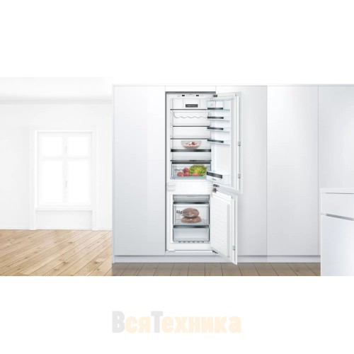 Встраиваемый двухкамерный холодильник Bosch KIS86HDD0