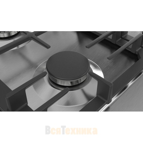 Газовая варочная панель Bosch PCP6A5B90, шириной 58.2 см, нержавеющая сталь