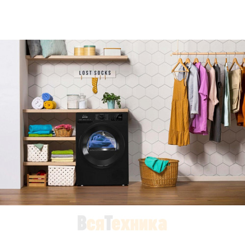 Сушильная машина с тепловым насосом Gorenje DPNE92GNLWIFI/BC