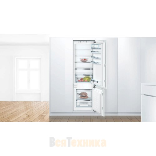 Встраиваемый двухкамерный холодильник Bosch KIS87AFE0
