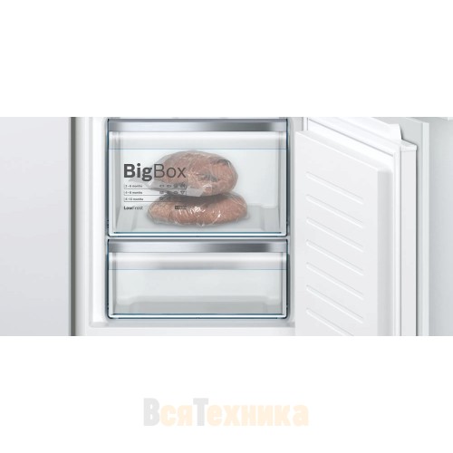 Встраиваемый двухкамерный холодильник Bosch KIS87AFE0