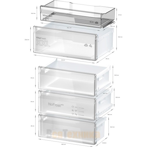 Двухкамерный холодильник Bosch KGN497WDF