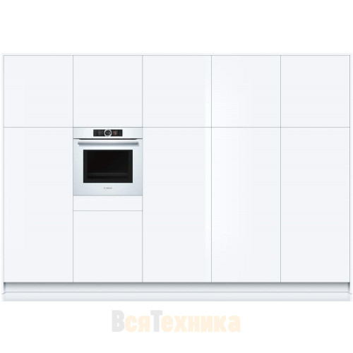 Духовой шкаф с микроволнами и паром Bosch HNG6764W6