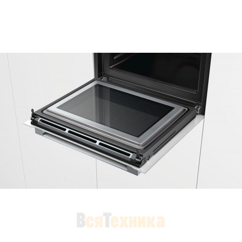 Духовой шкаф с микроволнами и паром Bosch HNG6764W6