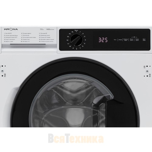 Встраиваемая стиральная машина Krona DARRE 1400 7/5K WHITE