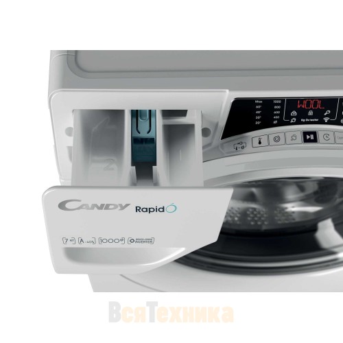 Узкая стиральная машина Candy Rapid'O RO4 1074DWM4-07