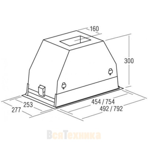 Вытяжка Cata GC DUAL 45 XGBK /D