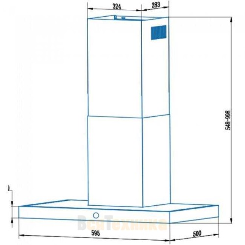 Вытяжка кухонная Cata B6-T600 XGBK