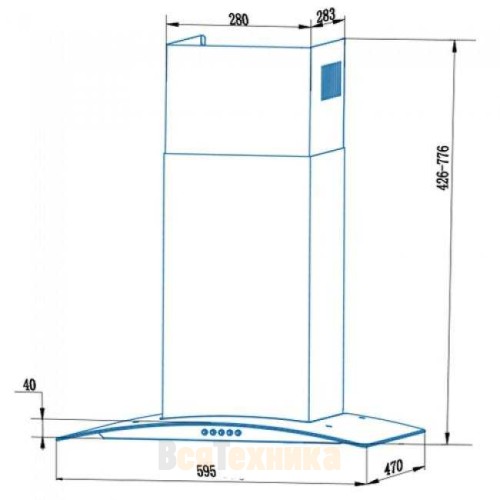 Вытяжка кухонная Cata CG5-T600 X