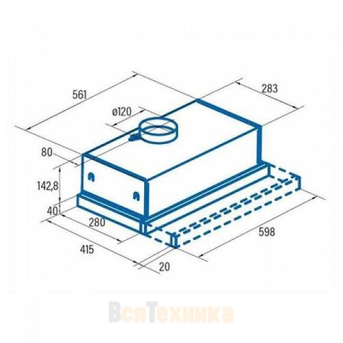 Вытяжка Cata TFB-5060 X