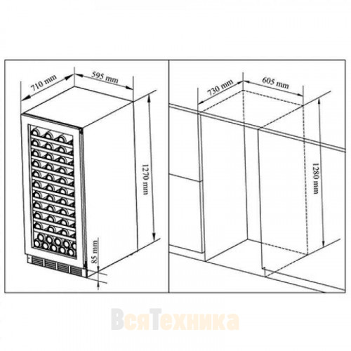 Винный шкаф Cavanova CV120T