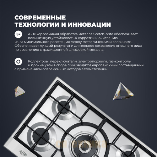 Газовая варочная панель DeLonghi NSL 575 X RUS