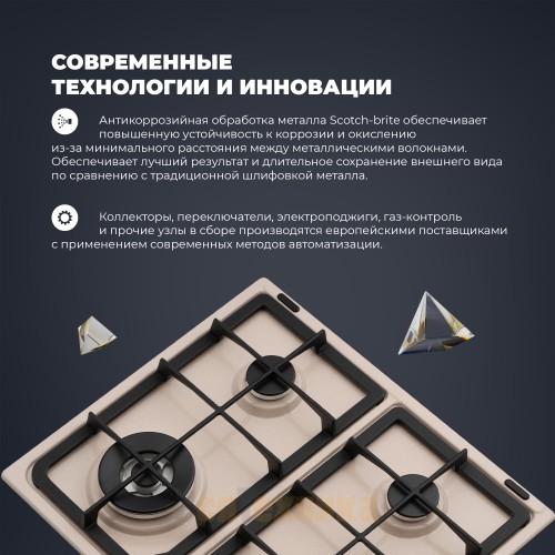 Газовая варочная панель DeLonghi OWF 46 PRO RUS