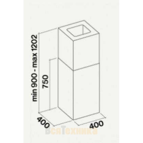 Вытяжка Falmec Mira Black Isola 40 (800)