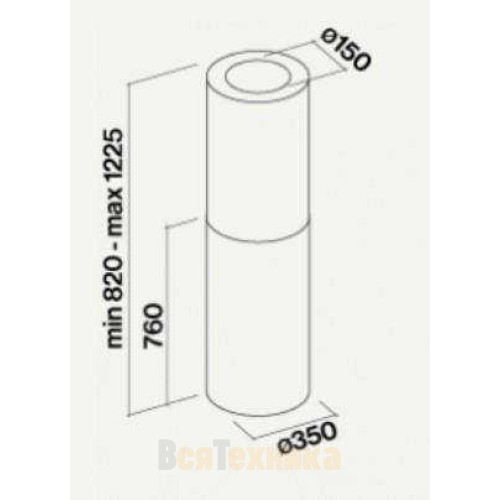 Вытяжка Falmec POLAR Isola Black 35 (800)