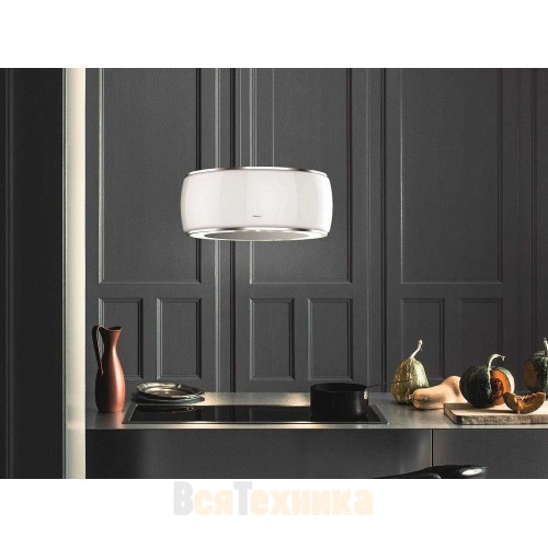 Вытяжка Falmec Circle.Tech SOFFIO isola 58 vetro bianco satinato (600)
