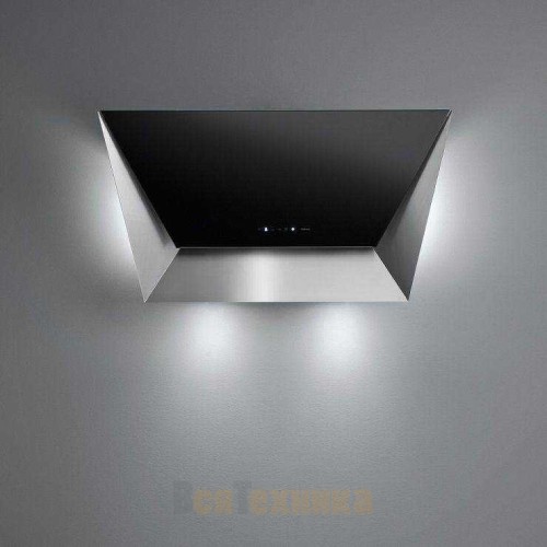Вытяжка Falmec Design+ PRISMA 85 inox vetro nero (800)